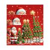 1pc Christmas Santa Claus Blanket - Soft Flannel Throw for Sofa Bed Living Room Travel Camping - Red Holiday Festive Decor Gift