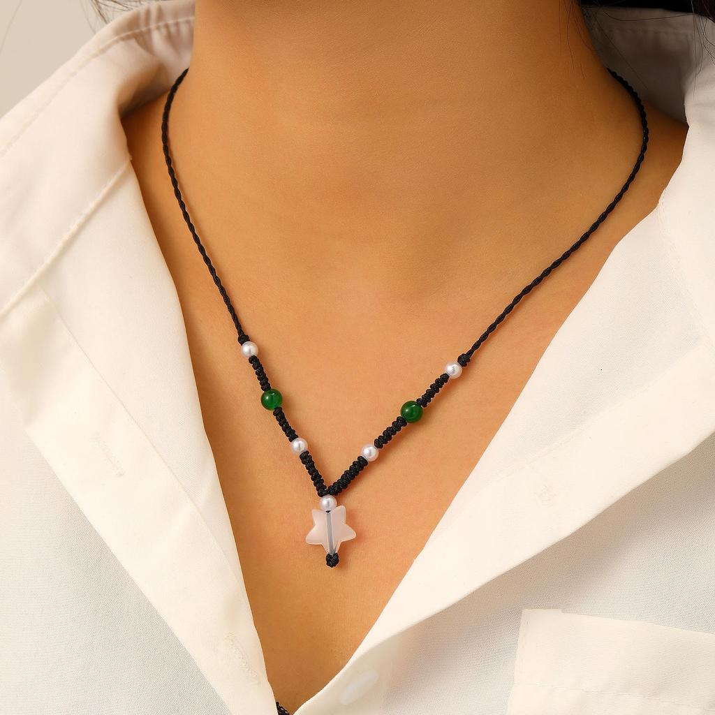 Liquid Lava Moon Star Pendant Necklace & Sweet Spicy Girl Earrings – European & American Style