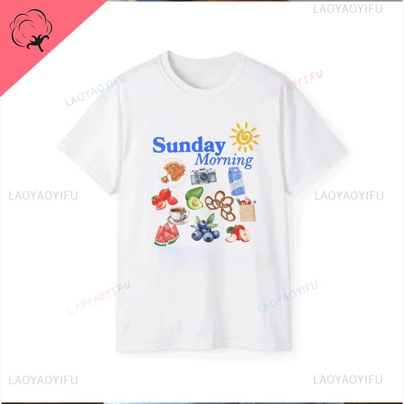 Korean T-shirt Women Fig Fruit Graphic Shirt Aesthetic Vintage TShirt Graphic Summer High Quality Cotton Ropa Mujer Aesthetic