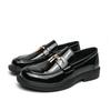 Men's Plus Size Leather Slip-on Loafers: Formal & Casual Thick Sole Shoes
