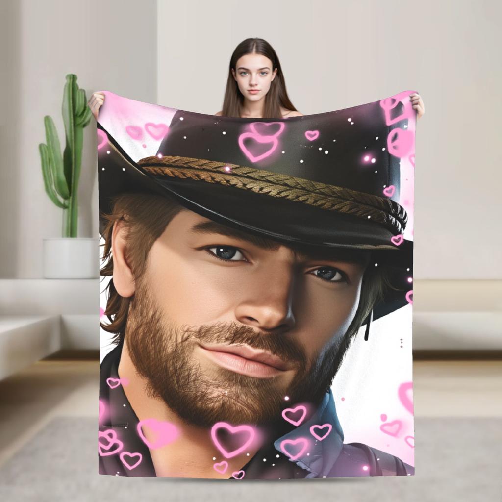 Arthur Morgan Red Dead Redemption Super Zacht Dekentje Esthetische Woondecoratie Flanellen Bedsprei Bank Bed Cover