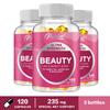 Capsule di peptidi di collagene, contenenti biotina ed estratti vitaminici, supporto immunitario, adatte sia per uomini che per donne.