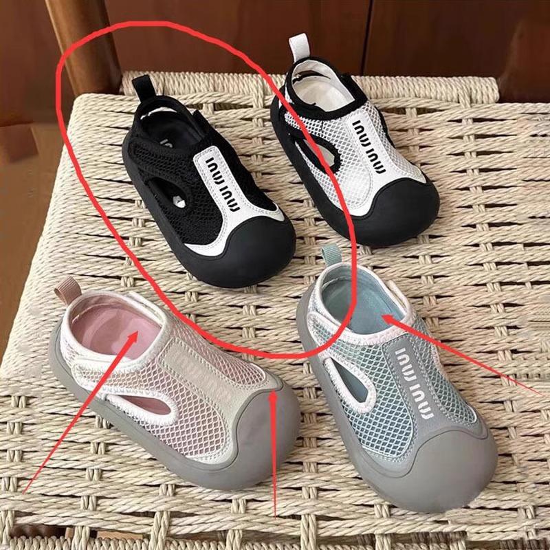 

2025 summer new baby baotou anti-kick sandals men s and women s treasure mesh breathable casual sandals boys sports shoes 15 inner length 11.5CM
