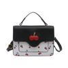 2025 Summer Cherry Print Crossbody Bag for Women - Versatile Square Shoulder Bag
