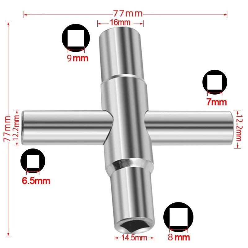 Multifunctional Adjustable Spanner 4 In 1 Universal Faucet Wrench Square Key Plumber Bathroom Wrench Home Repair Hand Tools