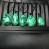 Polished Crystal Malachite Drop Pendant with DIY Option for Home Decor Feng Shui Unique Holiday Gift