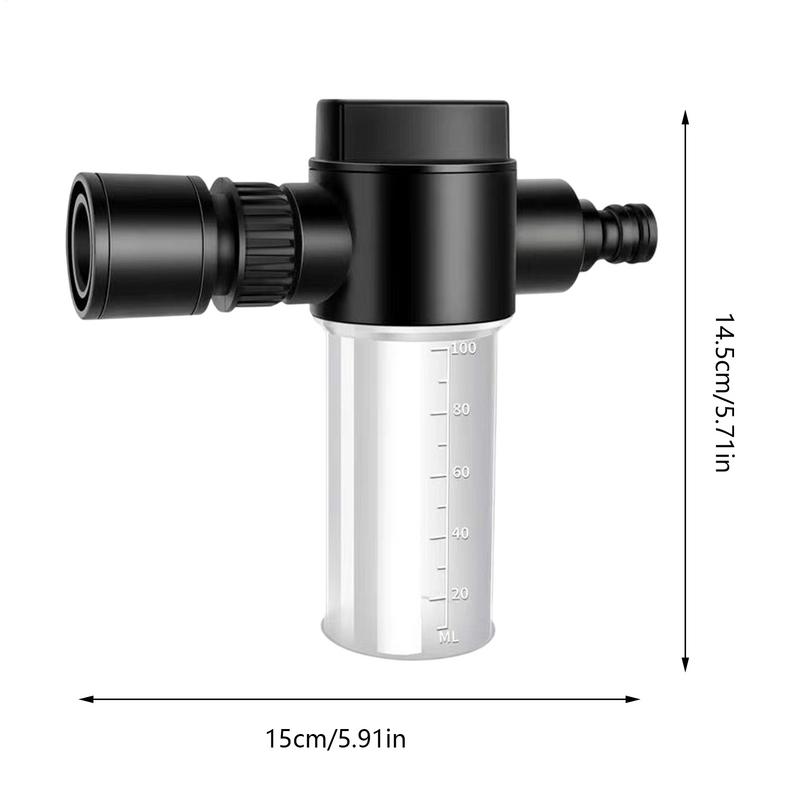 100ml Hochdruck-Autowasch-Schaumkanone Verstellbare Schaumkanone Gartenschlauch-Sprüher Präzisions-Gartensprenger mit Skala
