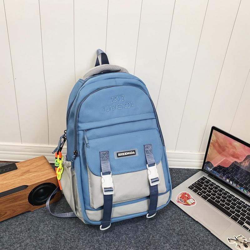 Schoolbag trendy cool tooling style leisure student large capacity student schoolbag Japanese men and women Korean version junior high school backpack