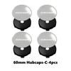 For Seat 4pcs 56/60mm Car Wheel Center Hub Caps Emblem Stickers Tire Rim Covers Auto Accessories CUPRA Altea Leon 5f Ibiza 6j ibz023