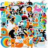 50PCS Colorful Animal Graffiti Stickers, Cute Cartoon Decals for Laptop, Luggage & Decoration