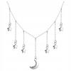 Chain Pr 925 Hanging Stars Moon Pendant Cosmos