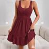 Women's Clothing Europe and the United States Popular 2026 New Summer Pendulum V-neck Vest Dress Women