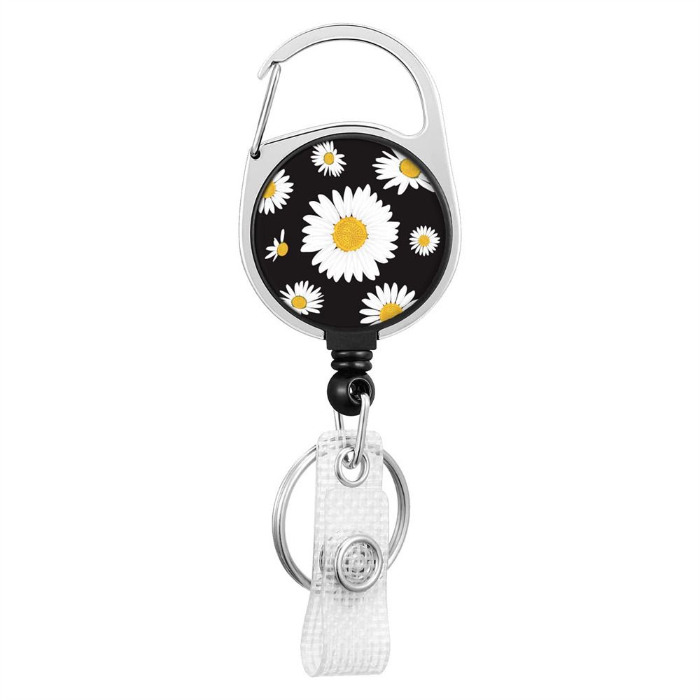 Lanyard Clip Retract Pull Key Chain Badge Reel Clip Name Tag Holder Badge Holders ID Card Key Ring