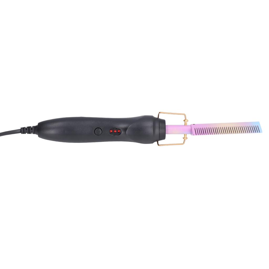 Hot Comb Uniform Heat Portable Lightweight Anti Scald Quick Heating Up Easy Adjustment Straightening Comb