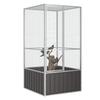 Vidaxl Aviary, Anthracite, 111X107X211.5 Cm, Galvanized Steel