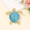 Unique Tortoise Design Brooch Lightweight Alloy Jewelry Lapel Pin For Business Outfit Birthday Gift