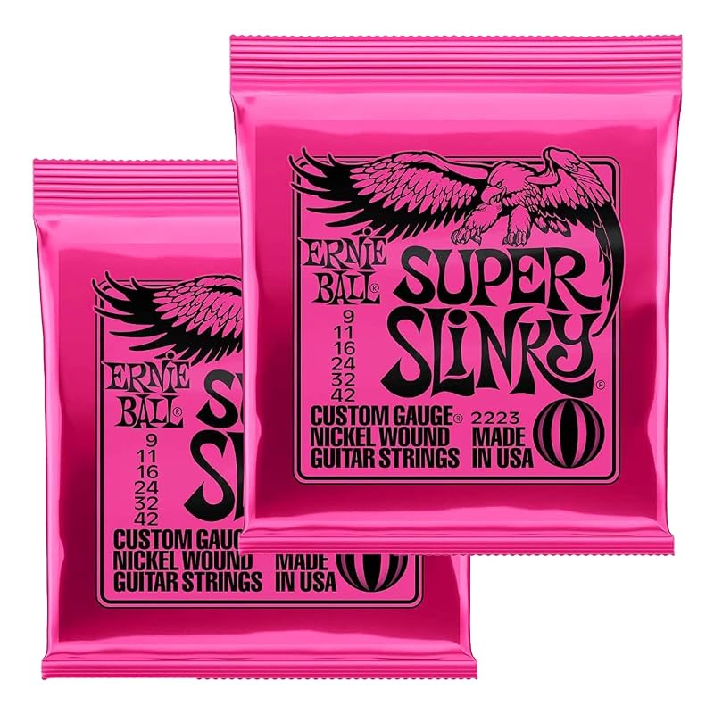 [ERNIE BALL] Ernie Ball Electric Guitar Strings SUPER SLINKY 2223 (09-42) 2-Set Pack