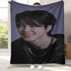 Coperta di Flanella Jimin Kpop B-BTS Star, Coperta Morbida Calda in Peluche per Casa Camera da Letto Letto Divano Copertura Ufficio Campeggio picnic regalo