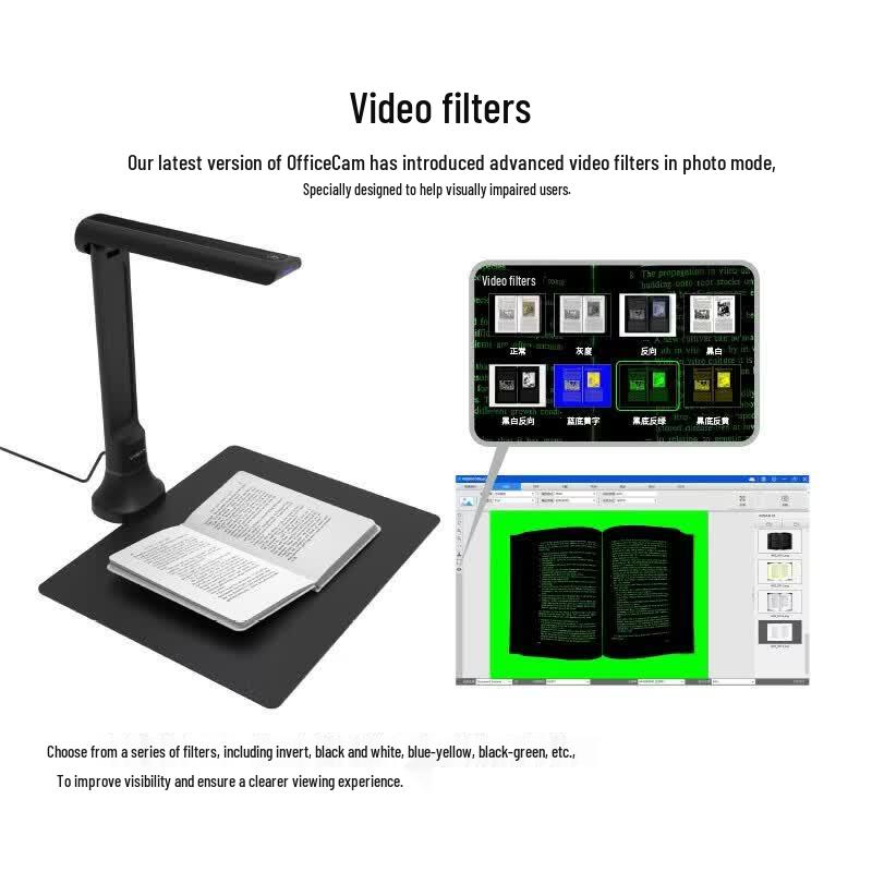 Weishan AI Smart 16MP A4 Document Camera Scanner TH25 CN Plug (adapter Included)