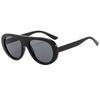 Premium retro versatile oval street sunglasses European and American trend outdoor sunscreen fashionable personalized sunglasses