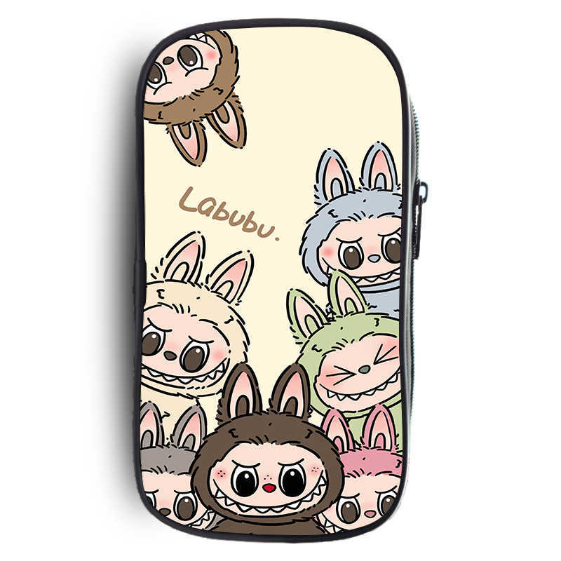 2025 Labubu Primary And Secondary School Students Cartoon Diy Printing Fashion Storage Pencil Bag