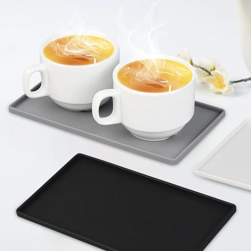 Silicone Tableware Cushion Anti Slip Sink Tray Kitchenware Protection Mat Dish Drying Cushion Pad Storage Sink Drain Mat Kitchen