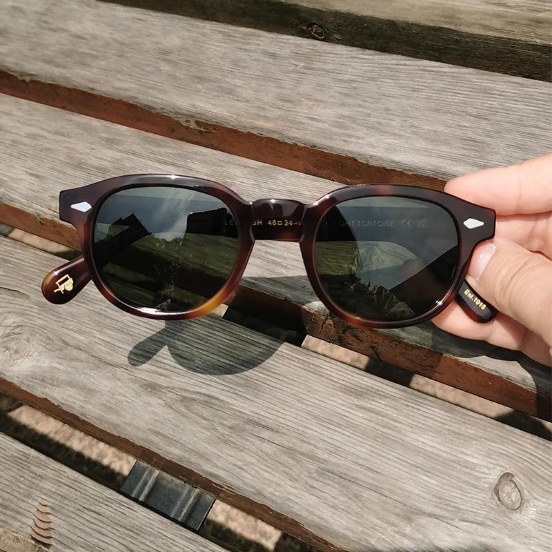 Occhiali da Sole di Alta Qualità Uomo Johnny Depp Lemtosh Occhiali da Sole Polarizzati Donna Marca di Lusso Montatura in Acetato Vintage