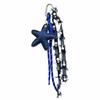 Star Heart Pendant Denim Keychain Distressed Frayed Keychain Pendant  for Women Ladies Bag