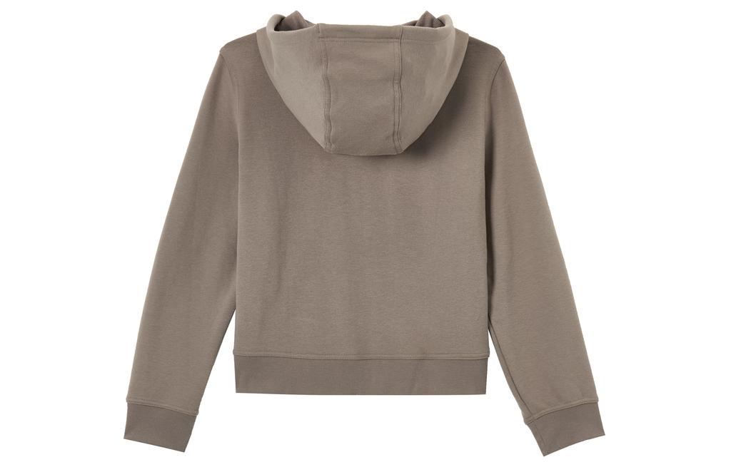 Nike Sweatshirts Women's Brown Hooded Moderate Cardigan FB5199-233