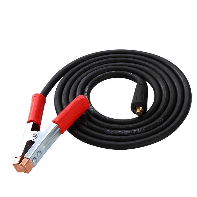 Welding Electrode Holder and Ground Clamp Cable Set