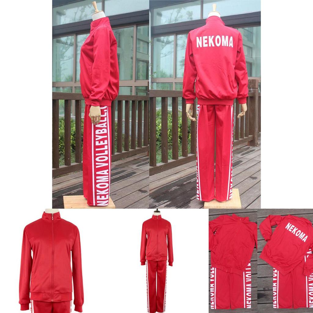 Comfortable Nekoma High School Cosplay Sportwear Jacket And Pants Set