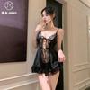 Sexy Underwear Suspenders Empty Lace Perspective Straps Bow Pure Desire Suspenders