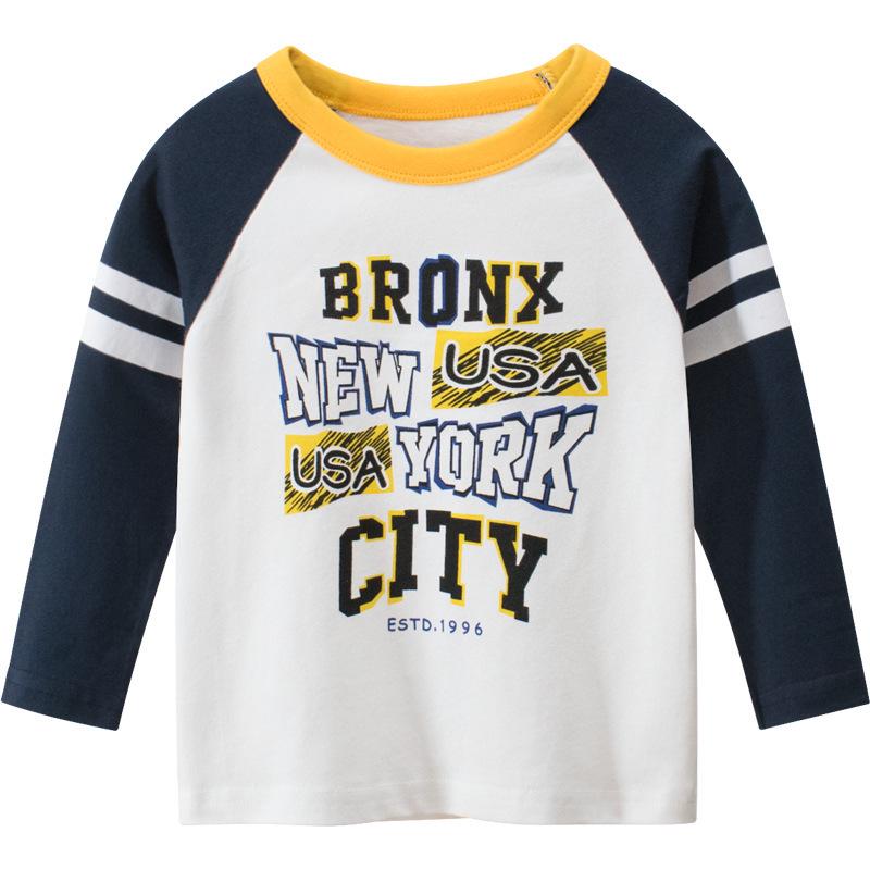 27kids Autumn 2024 Korean T-Shirt for Children - Baby Bottoming Shirt