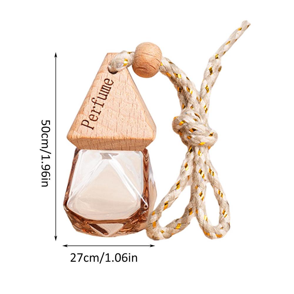 8ml Empty Car Diffuser Bottles Triangle Diamond Colorful Car Air Freshener Perfume Bottle Essential Oil Aromatherapy Fragrance