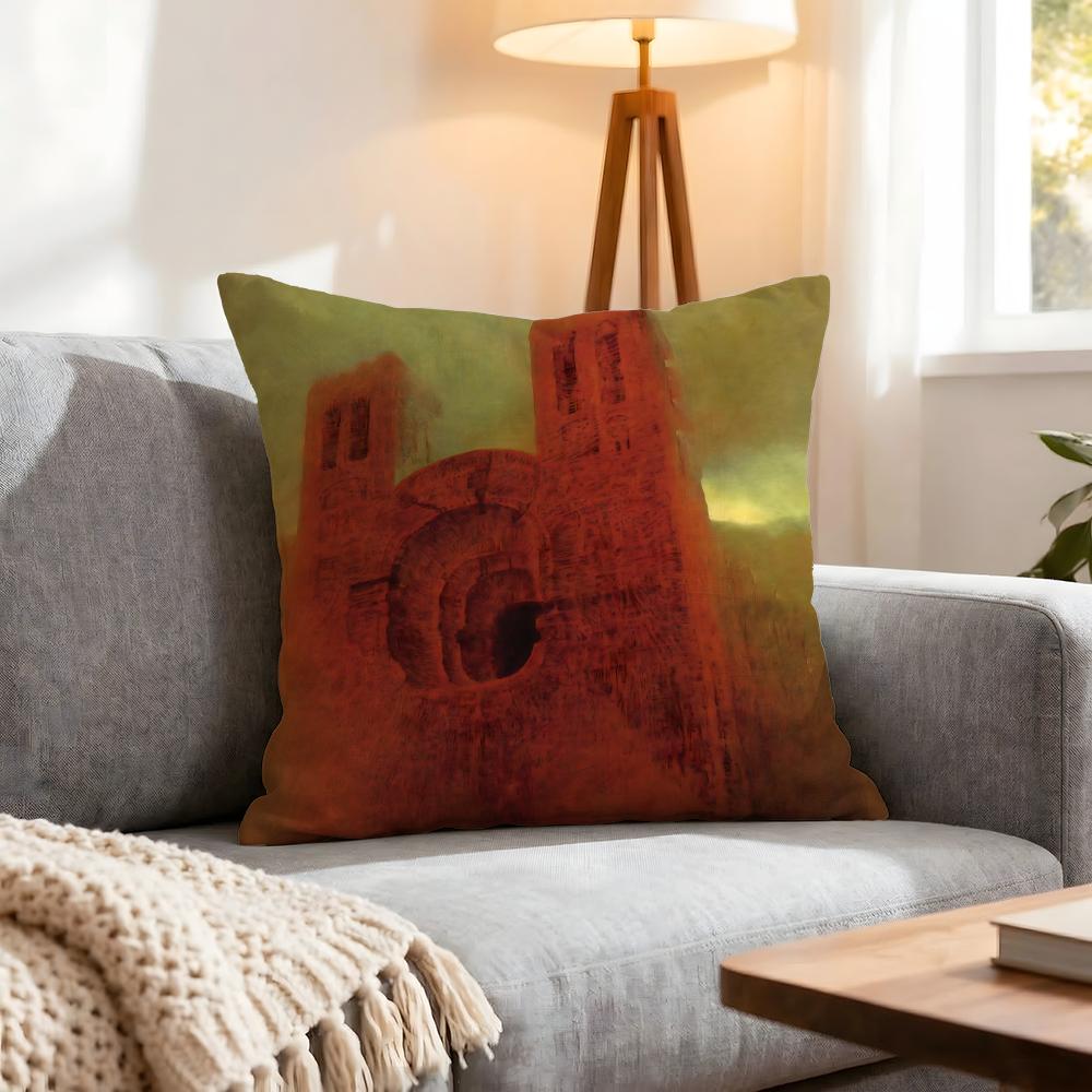 Artist Zdzislaw Beksinski Cushion Cover 1Pcs Decorative Covers Soft Cushion Case For Sofa Couch Decor 40X40 45X45 Pillowcases