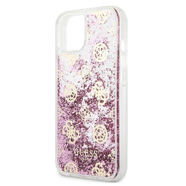Guess Guhcp13Slgpepi Iphone 13 Mini 5,4Różowy/Pink Hardcase Peony Liquid Glitter