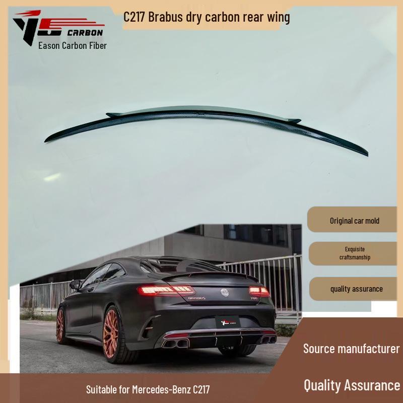 Brabus Style Carbon Fiber Rear Spoiler for Mercedes C217 (2014-2019)