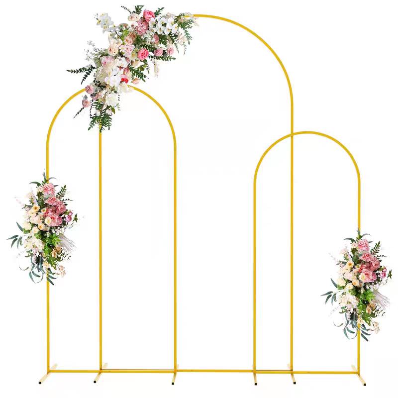 16 Iron Art Balloon Arch Stands - Gold Wedding Party Decoration Props