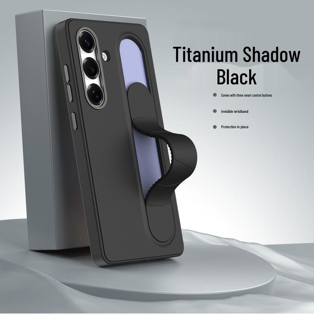 Samsung S25 Ultra Leather Case: Premium Stand & Full-Coverage Wristband for S23U, S24