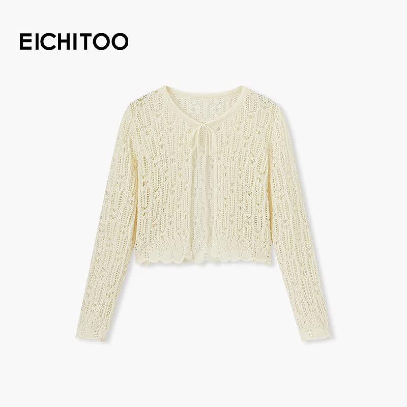 Women s Textured Knit Open Cardigan L