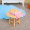 1 Pc 1/12 1/8 Doll Accessories New Doll House Miniature Doll Handmade Straw Hat Sun Cap DIY Decoration