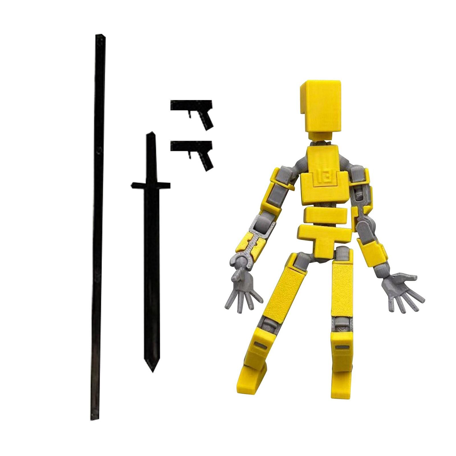 

Многосуставная человеческая кукла с 3D-печатью, полностью подвижная декомпрессионная игрушка в механическом стиле One Size