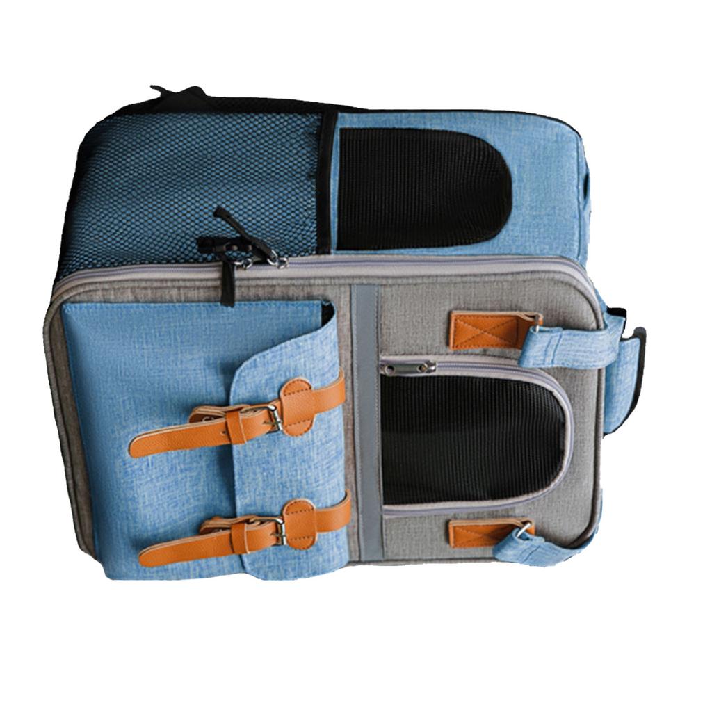 Haustier-Tragerucksack Tragbar Große Kapazität Reflektierend Atmungsaktiv Hunde-Rucksacktrage für Katzen