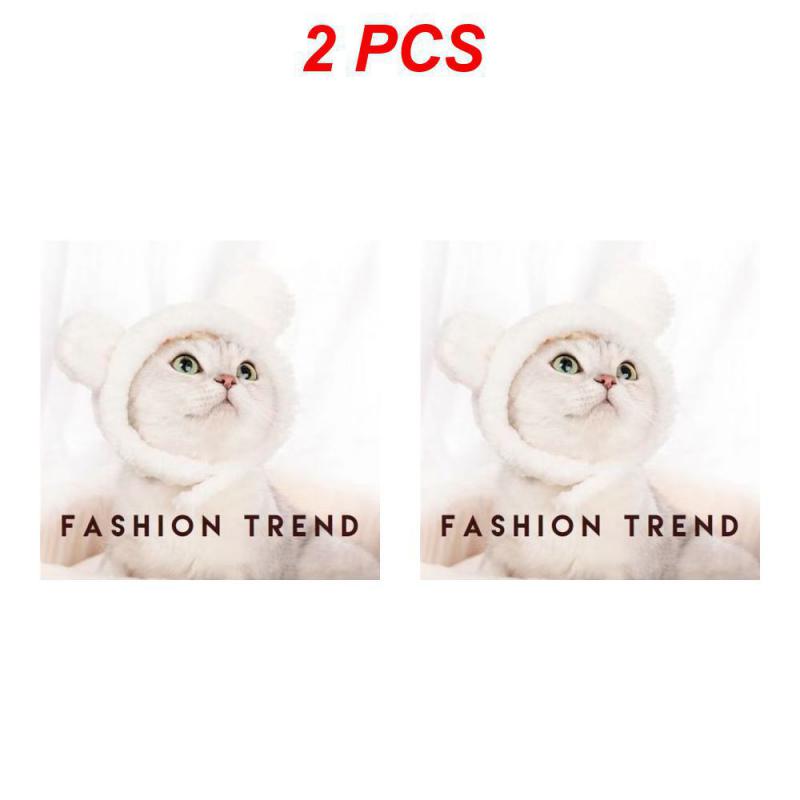 1/2/3PCS Funny Panda Hat For Pet, Warm , New Year Party, Christmas Cosplay Accessories, Photo Props, Headwear For Dog And Cat
