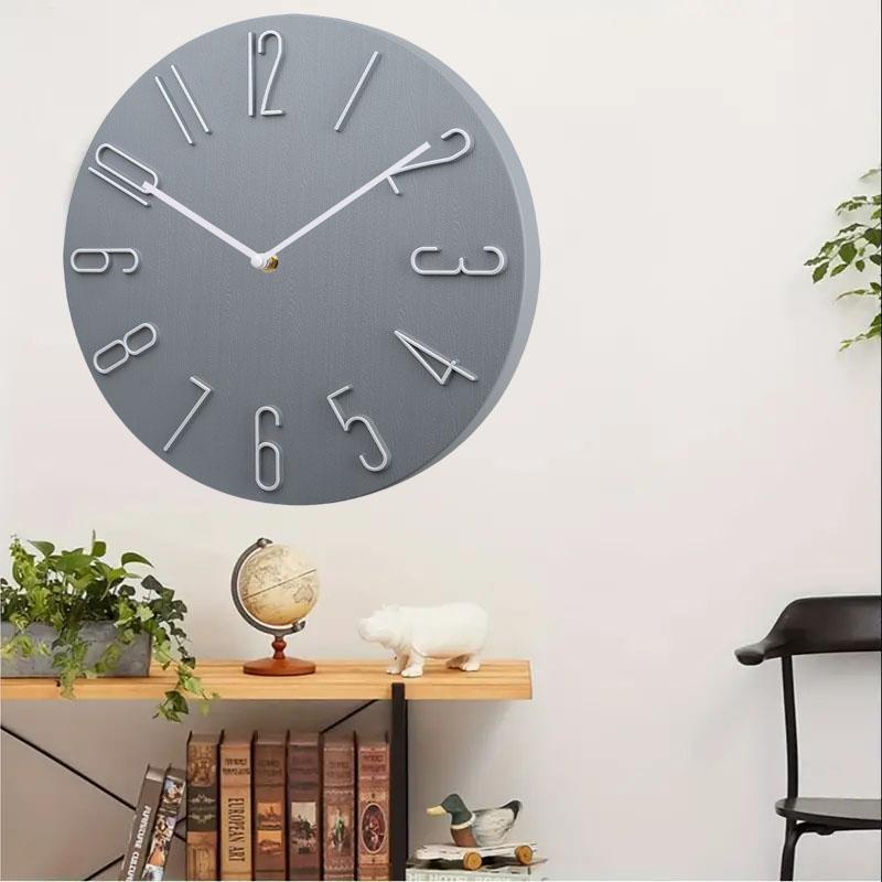 Wanduhr Wohnzimmer Haushalt hängen Mode Uhr Licht Luxus moderne einfache kreative hängende Wand ultra-leise minimalistisch