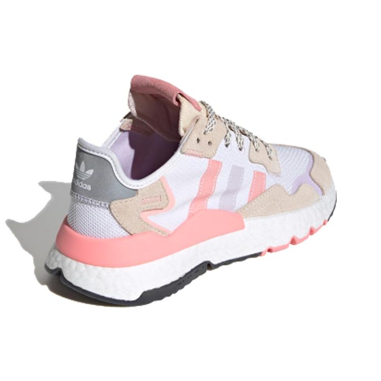 adidas Nite Jogger 'White Glory Pink' Femei FX7459