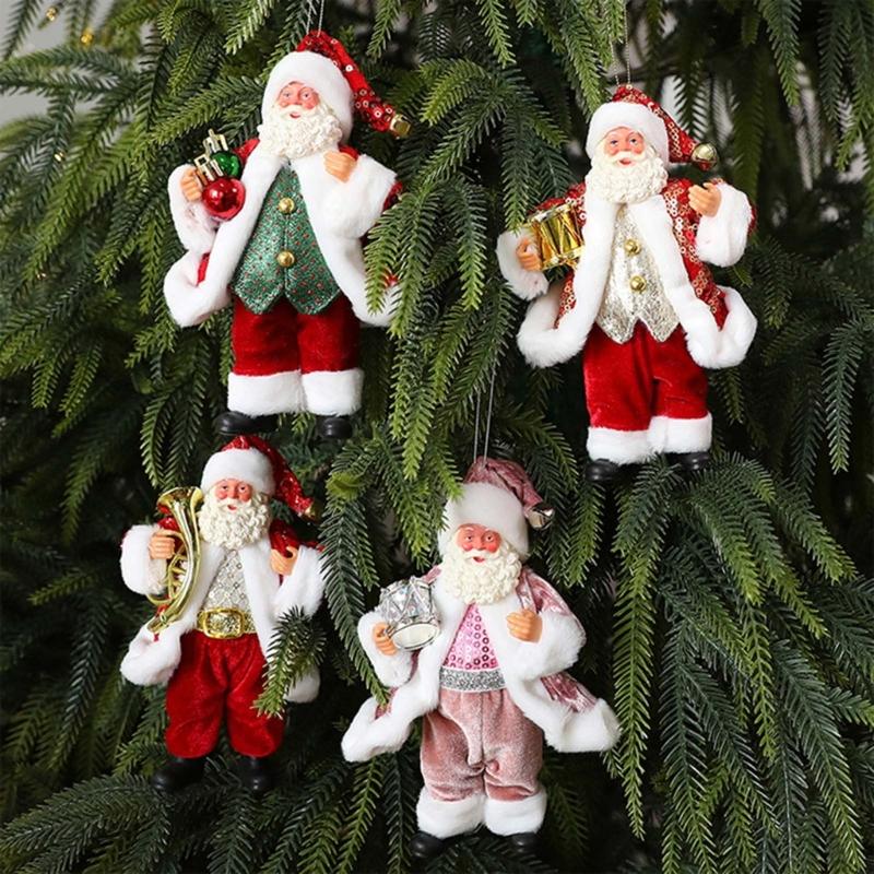 Resin Santa Tabletop Figurine Ornament Festival Holiday Homes Office Decoration For Mantels Or Dining Tabletop