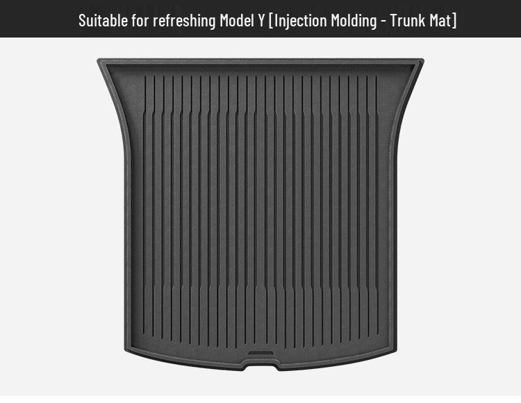 Eco-Friendly TPE Car Floor Mats for 2019-2025 Tesla Model Y, Left/Right Drive.