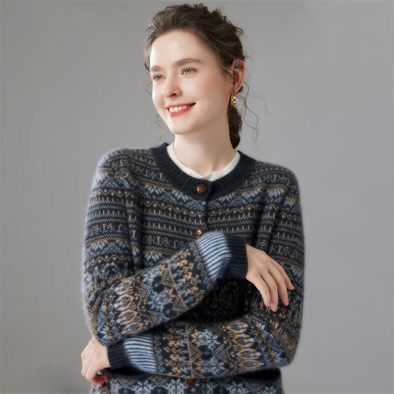 Fanzhen Women's 2025 Autumn/Winter Cashmere Cardigan