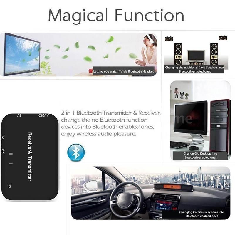 High Quality 2 In 1 Bluetooth Transmitter & Receiver for Android IOS Phone System PAD